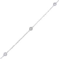 【リメイク】K18WG ダイヤモンドブレスレット