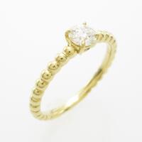 【リメイク】K18YG ダイヤモンドリング 0．302ct・H・SI2・EX H＆C