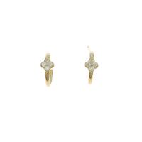 【リメイク】K18YG フラワー ダイヤモンドピアス