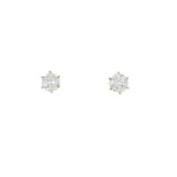 【リメイク】K18YG／ST ダイヤモンドピアス 0．257ct・0．297ct・H?I・VS1?2・GOOD