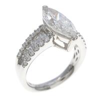 【リメイク】プラチナ ダイヤモンドリング 2．315ct・F・SI2・マーキスカット
