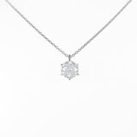 【リメイク】プラチナダイヤモンドネックレス 1．098ct・E・SI1・F