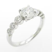 【リメイク】プラチナダイヤモンドリング 0．633ct・F・SI1・VG