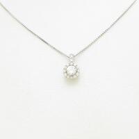 【新品】プラチナダイヤモンドネックレス 0．248ct・G・SI1・GOOD