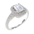 グラフ ダイヤモンドリング 0．73ct・F・VS1・エメラルドカット