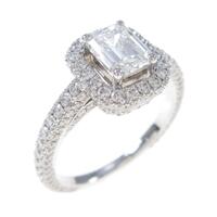 グラフ ダイヤモンドリング 0．73ct・F・VS1・エメラルドカット
