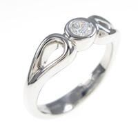 ティファニー ダブルオープンティアドロップ リング