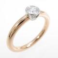 ティファニー ビゼット ラウンド リング 0．20ct・F・VVS1・3EXCELLENT