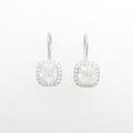 ハリーウィンストン マイクロ ピアス 1．70ct・1．70ct・F・VS2・クッションカット