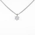 プラチナダイヤモンドネックレス 0．585ct・G・I1・GOOD
