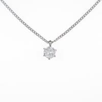 プラチナダイヤモンドネックレス 0．585ct・G・I1・GOOD