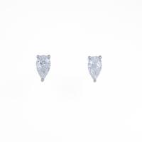プラチナダイヤモンドピアス 0．318ct・0．357ct・F・VVS2・ペアシェイプ