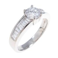 プラチナダイヤモンドリング 0．604ct・E・SI2・GOOD