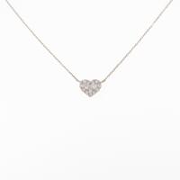 ポンテヴェキオ ハート ダイヤモンドネックレス