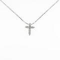 K10WG クロス ダイヤモンドネックレス
