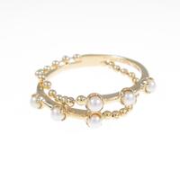 K18YG アコヤパールリング