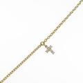 K18YG クロス ダイヤモンドブレスレット
