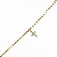 K18YG クロス ダイヤモンドブレスレット