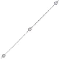 【リメイク】K18WG ダイヤモンドブレスレット