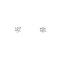 【リメイク】K18YG／ST ソリティア ダイヤモンドピアス 0．411ct・0．413ct・I・SI1・GOOD