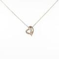K10PG 2WAY ハート ダイヤモンドネックレス