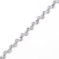 K18WG ダイヤモンドブレスレット