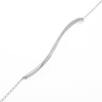 K18WG ダイヤモンドブレスレット