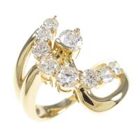 K18YG ダイヤモンドリング