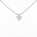K18YG ハート ダイヤモンドネックレス 0．341ct・G・I1・ハートシェイプ