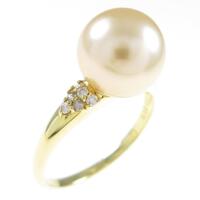 K18YG シロチョウパールリング