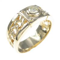 K18YG ダイヤモンドリング