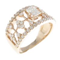 K18PG ダイヤモンドリング