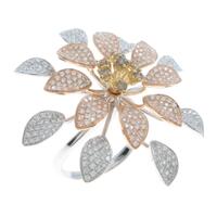 750スリーカラー ダイヤモンドリング