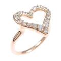 4゜C ハート ダイヤモンドリング