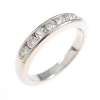 ティファニー ハーフサークル チャネルセッティング リング