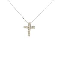 PT クロス ダイヤモンドネックレス