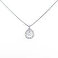 【新品】プラチナダイヤモンドネックレス 0．218ct・F・VS1・VG