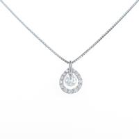 【新品】プラチナダイヤモンドネックレス 0．218ct・F・VS1・VG