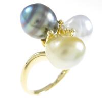 K18YG パールリング