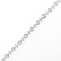 K18WG ダイヤモンドブレスレット