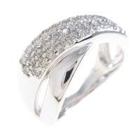 K18WG パヴェ ダイヤモンドリング