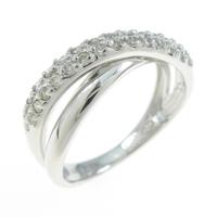 K18WG ダイヤモンドリング