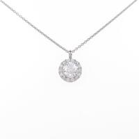 【リメイク】プラチナダイヤモンドネックレス 0．537ct・E・VS1・EXT H＆C