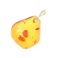 K18YG コハク ペンダント