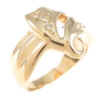 K18YG ダイヤモンドリング