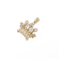 K18YG クラウン ダイヤモンドペンダント