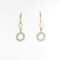 K18YG／K10YG 2WAY ダイヤモンドピアス