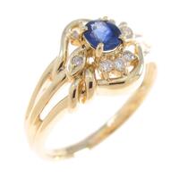 K18YG サファイヤリング