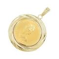 【リメイク】K18YG（枠）コイン ペンダント