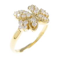 K18YG バタフライ ダイヤモンドリング